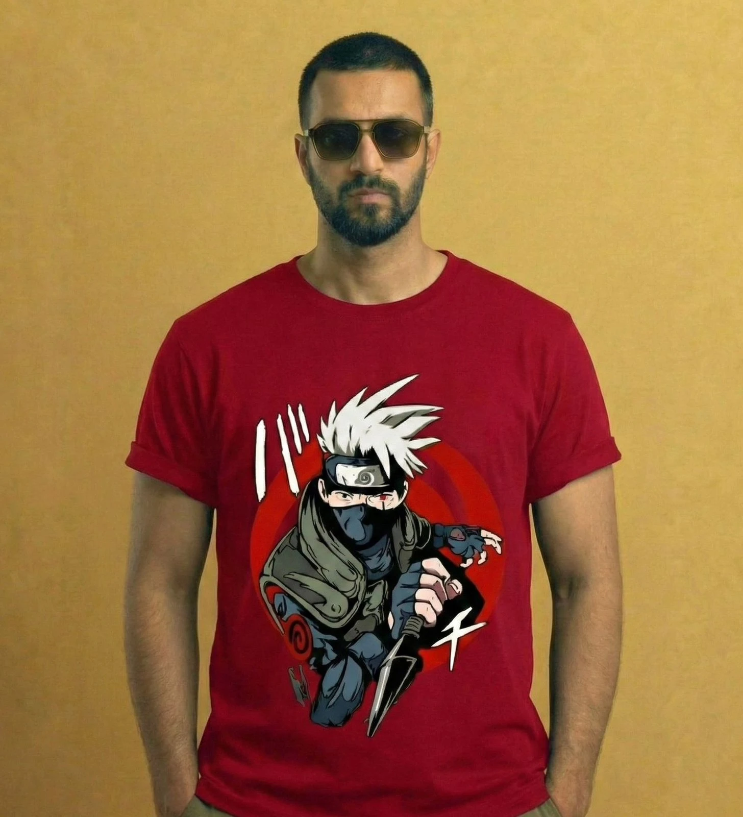 Kakashi Hatake Printed T-Shirt For Men 2