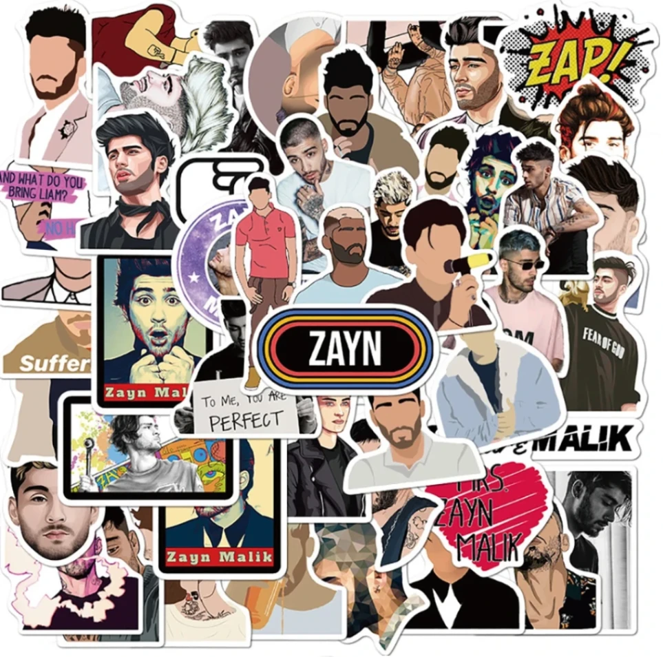 Zayn Malik Premium Stickers Pack (10/30/50 Pcs) - For Laptops, Phones & Journals