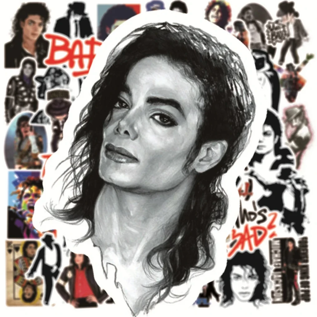 Michael Jackson "King of Pop" Premium Sticker Pack (10/30/50 Pcs) - For Laptops, Skateboards & Phones