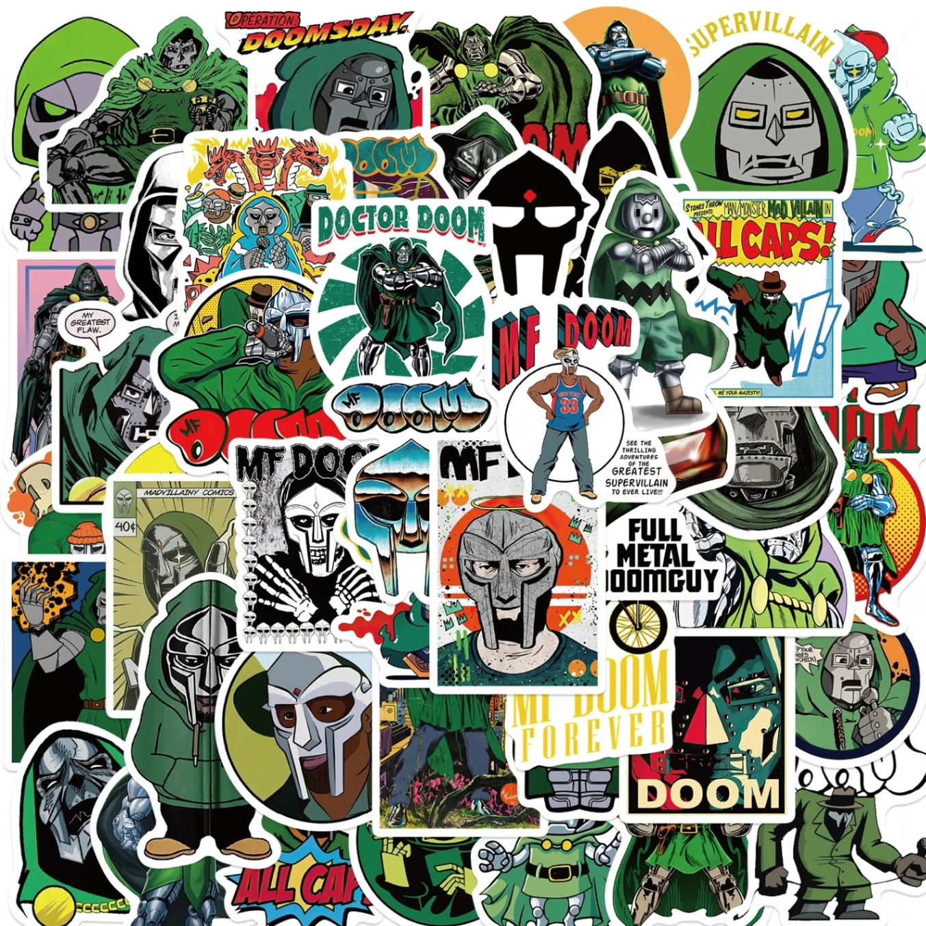 50 Pcs Dr. Doom  Stickers Pack 