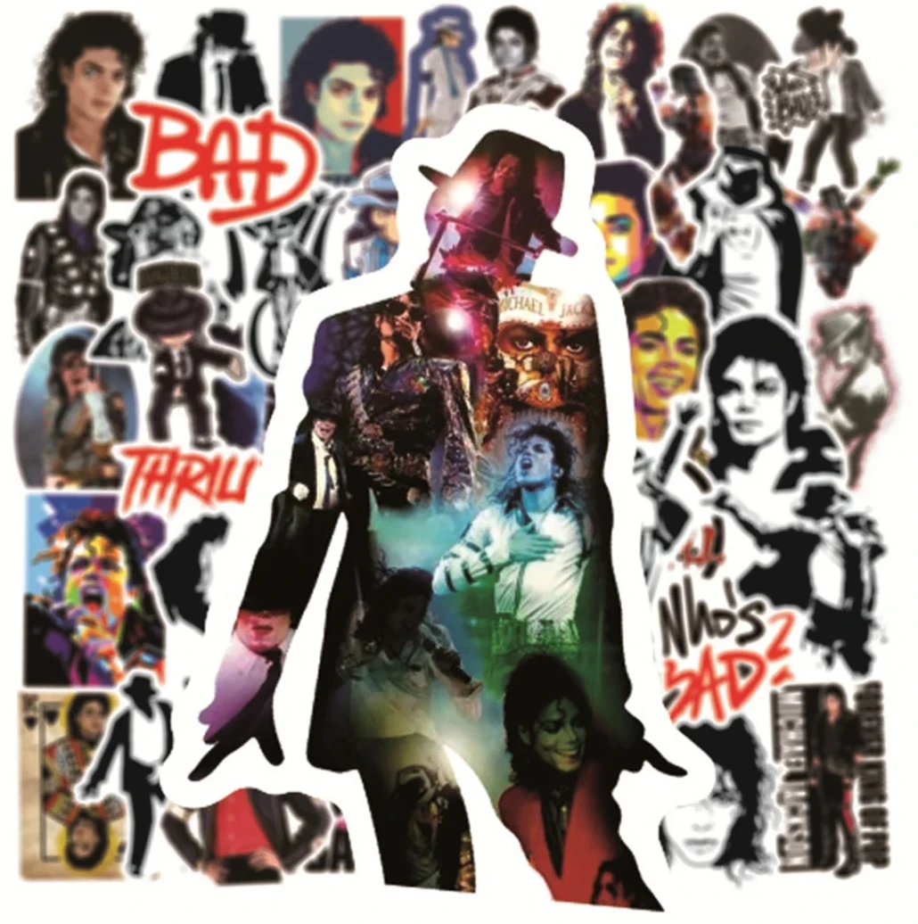 Michael Jackson "King of Pop" Premium Sticker Pack (10/30/50 Pcs) - For Laptops, Skateboards & Phones 2