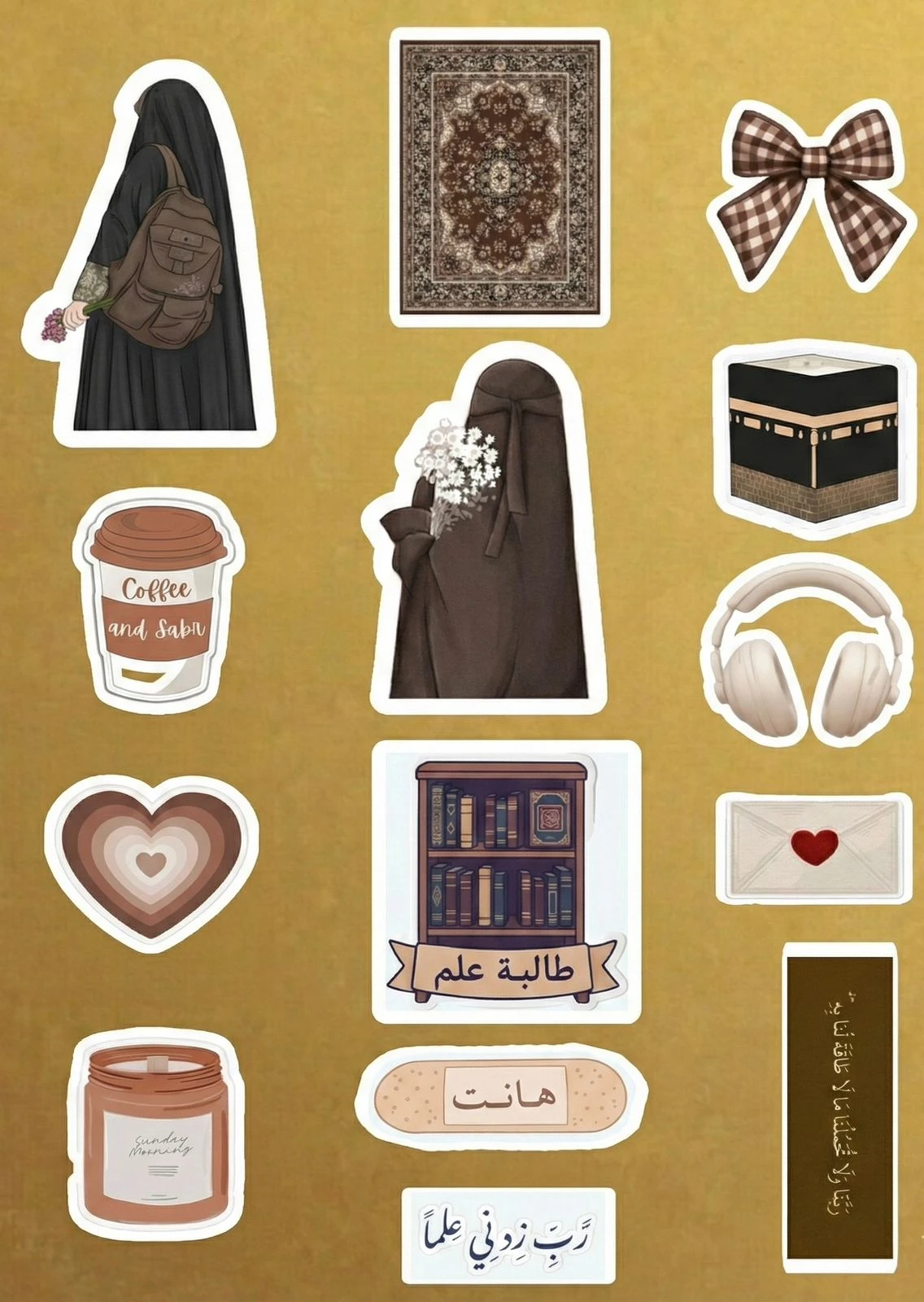 Girly Aesthetic Stickers Pack – Cute & Trendy Designs 3