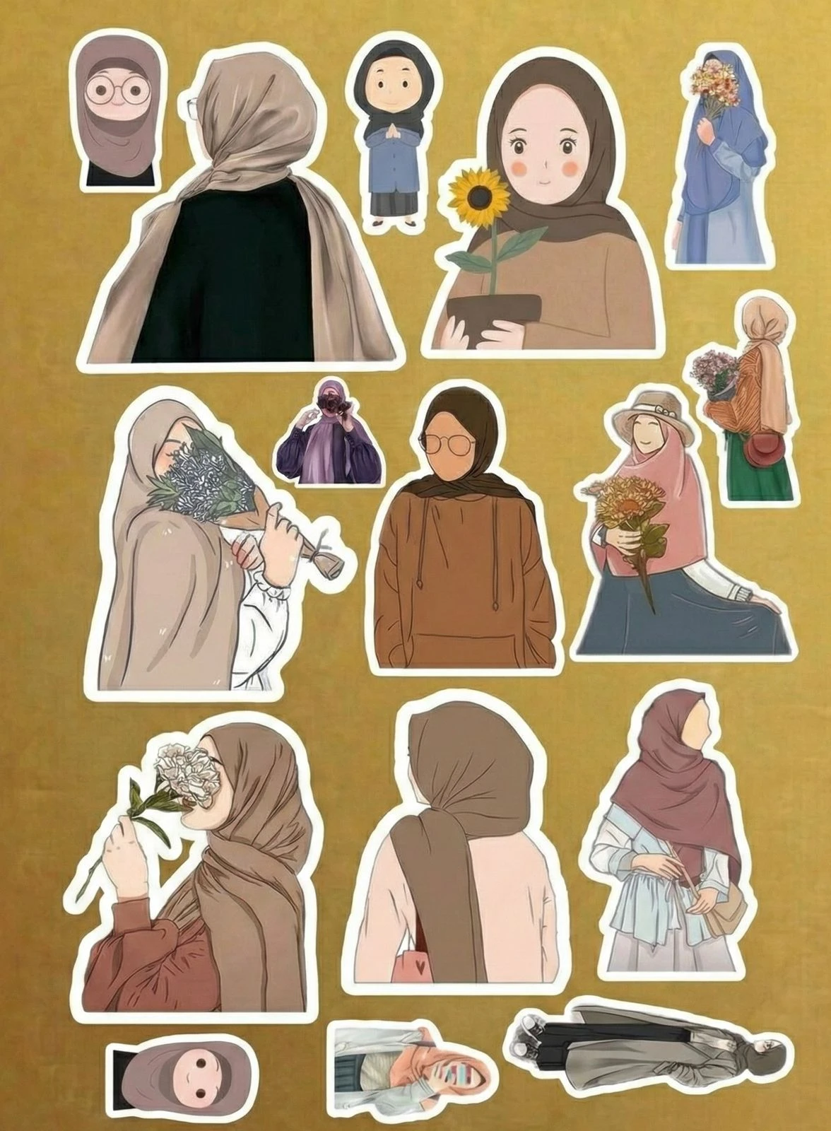 Girly Aesthetic Stickers Pack – Cute & Trendy Designs 2